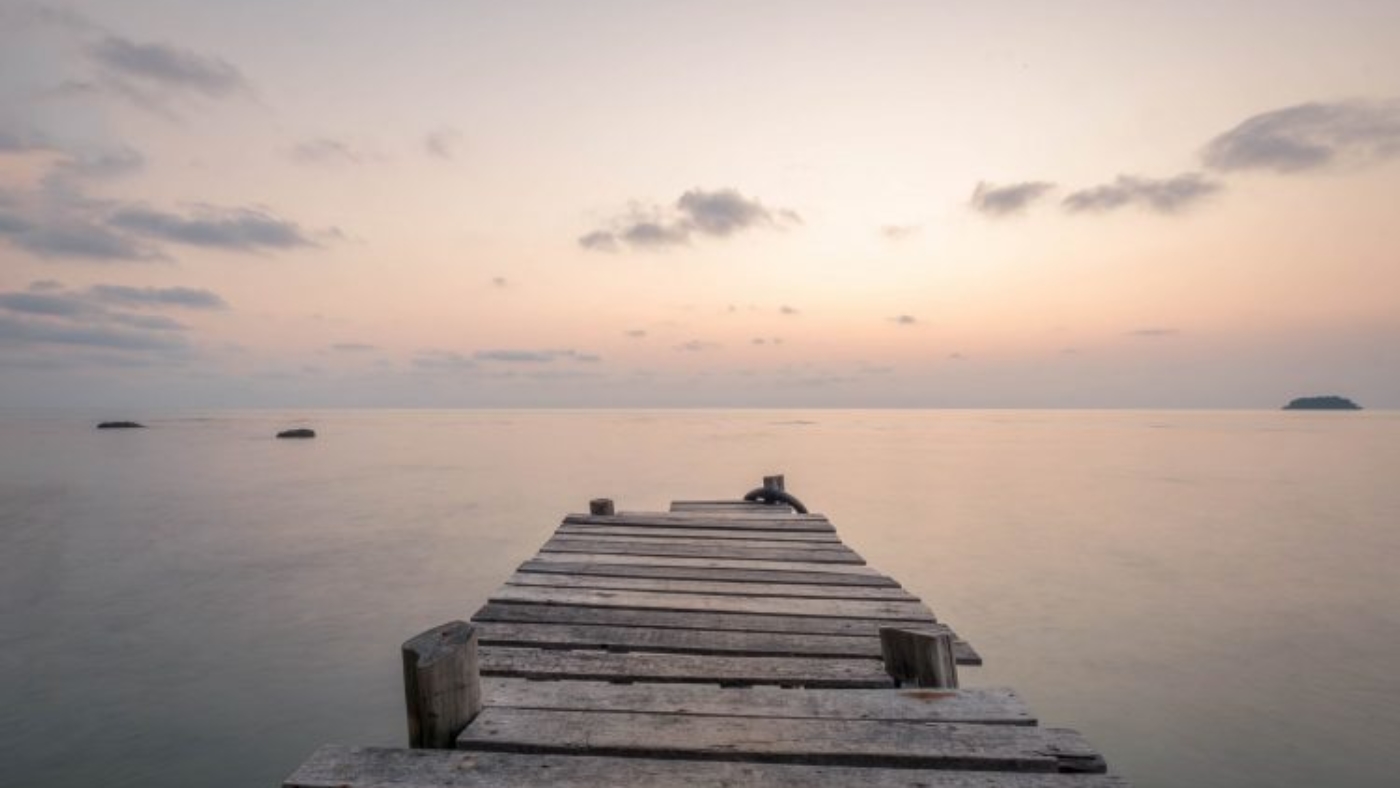 pier into the sea