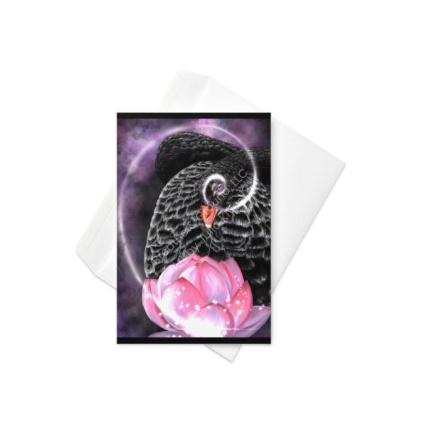 Premium 4"x 6" greeting card with envelope titled From Darkness I Rise as part of the Golden Spiral Collection